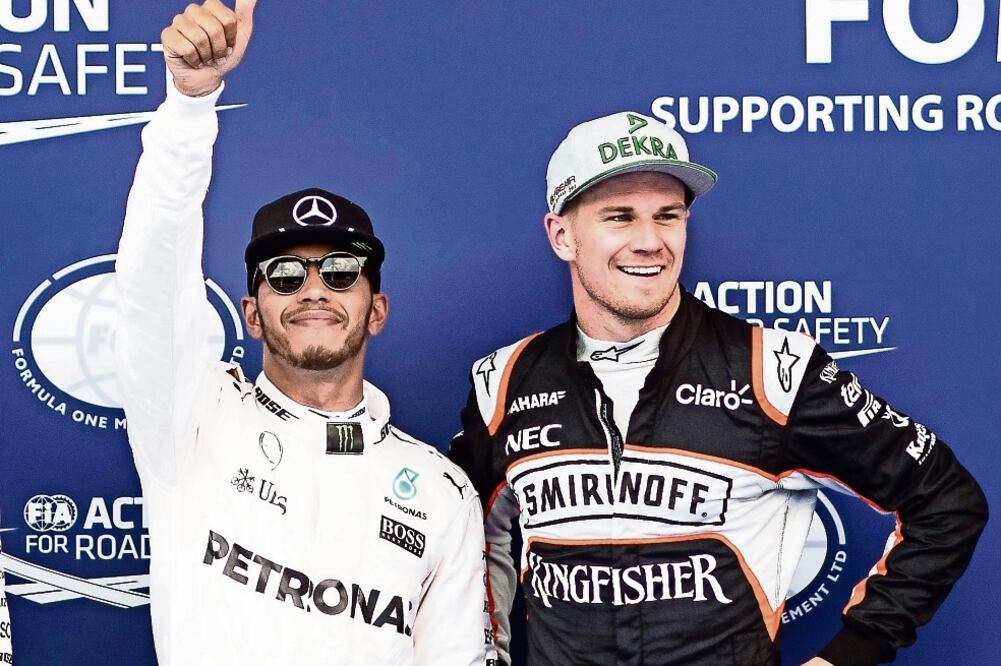 Hamilton y Hulkenberg parten desde la primera fila (CHRISTIAN BRUNA. EFE)
