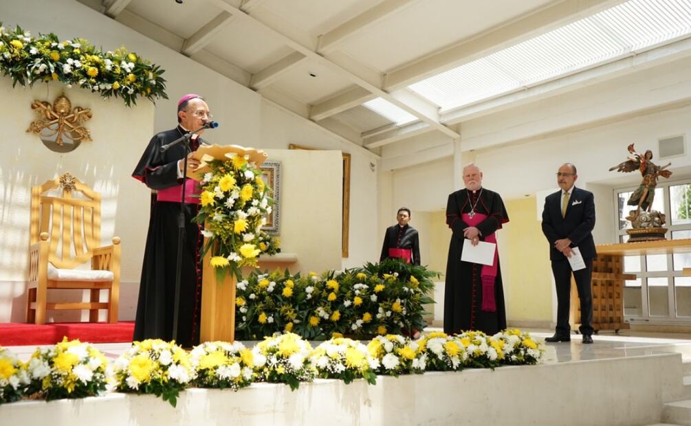 Miembros del cuerpo diplomático, así como representantes de Iglesias y comunidades religiosas (26/07/2025). Foto: Especial