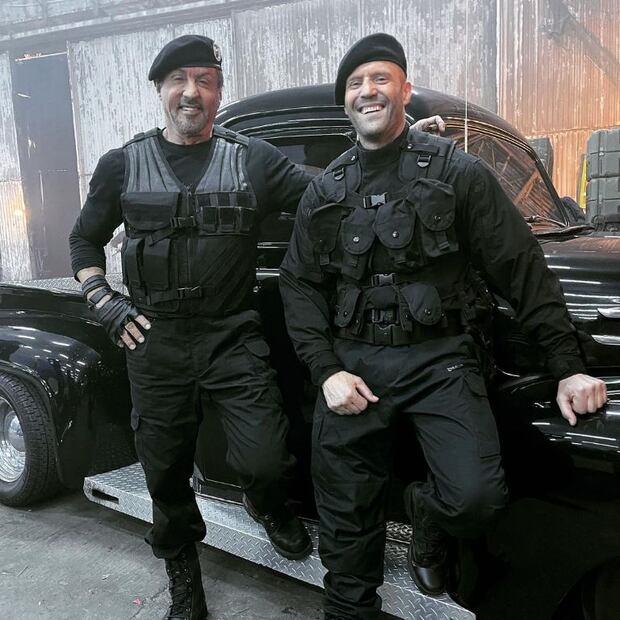 Sylvester Stallone y Jason Statham. Fuente: Twitter @OCIOWORLD1