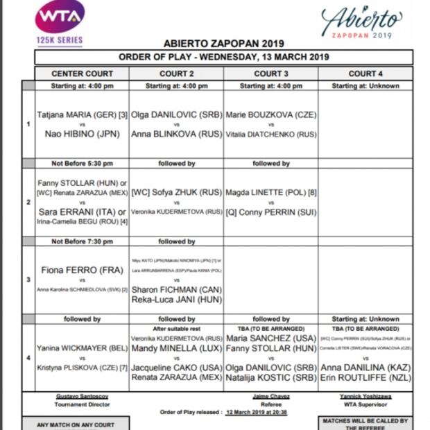 Errani, a segunda ronda del Abierto de Zapopan