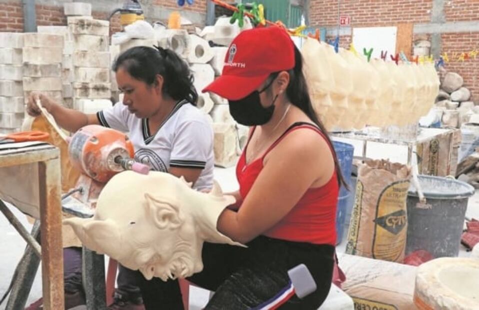 Máscaras de Yehualtepec: a mano, así dan rostro al terror