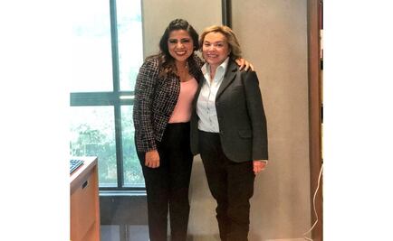 Elba Esther Gordillo se reúne con delegada de SRE en Veracruz