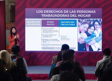 Luisa María Alcalde asegura que más de 53 mil trabajadores del hogar están asegurados en el IMSS