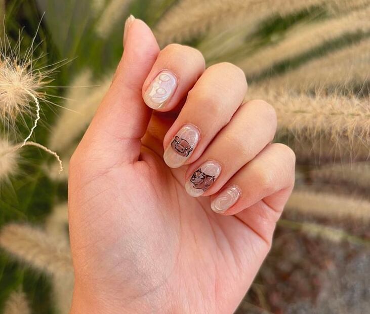 Uñas capibara. Foto: Instagram @airypaola