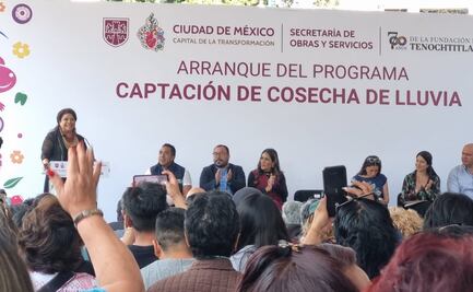 Instalan el primer sistema de captación de agua de lluvia en un mercado público de CDMX; modelo se replicará en otros 20