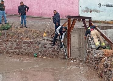 Ecatepec se declara en alerta máxima por lluvias; realizan trabajos de limpieza para evitar inundaciones