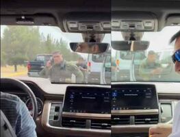 Noroña denuncia uso político de la policía estatal en Durango; señala al gobernador tras ser interceptado en camino a mitin