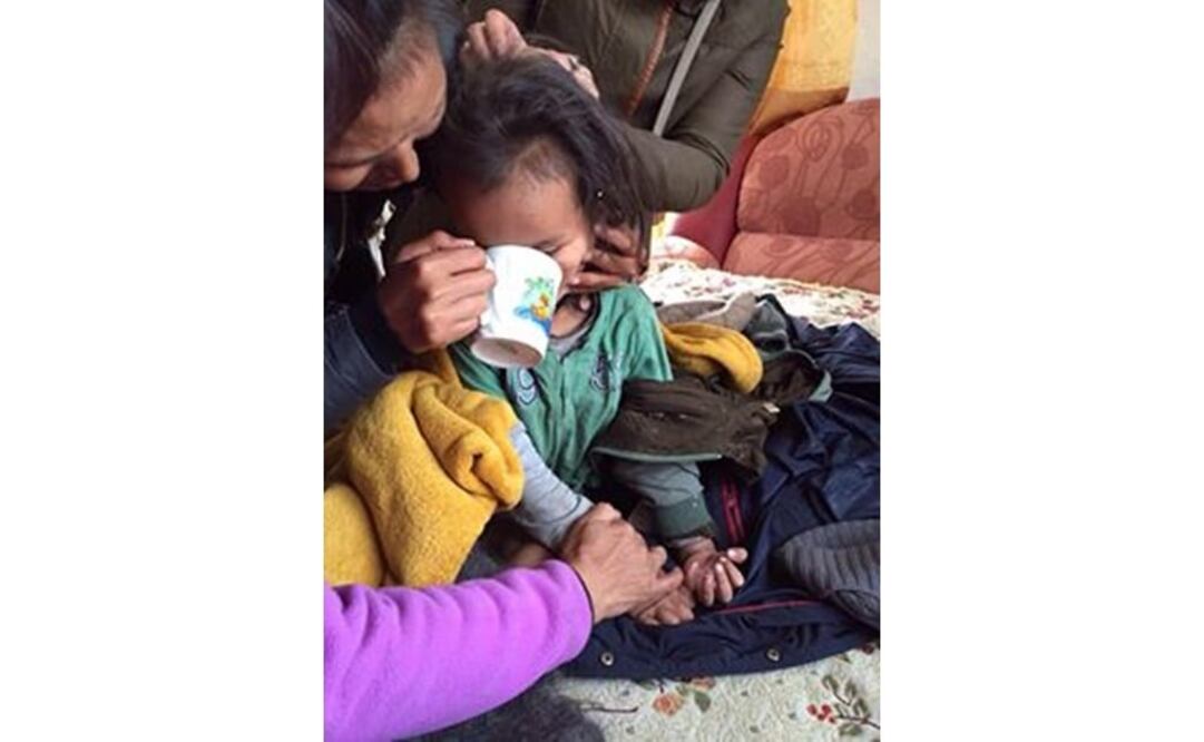 El menor fue rescatado luego de tres días. Foto: Facebook del ministro Sholban Kara-ool