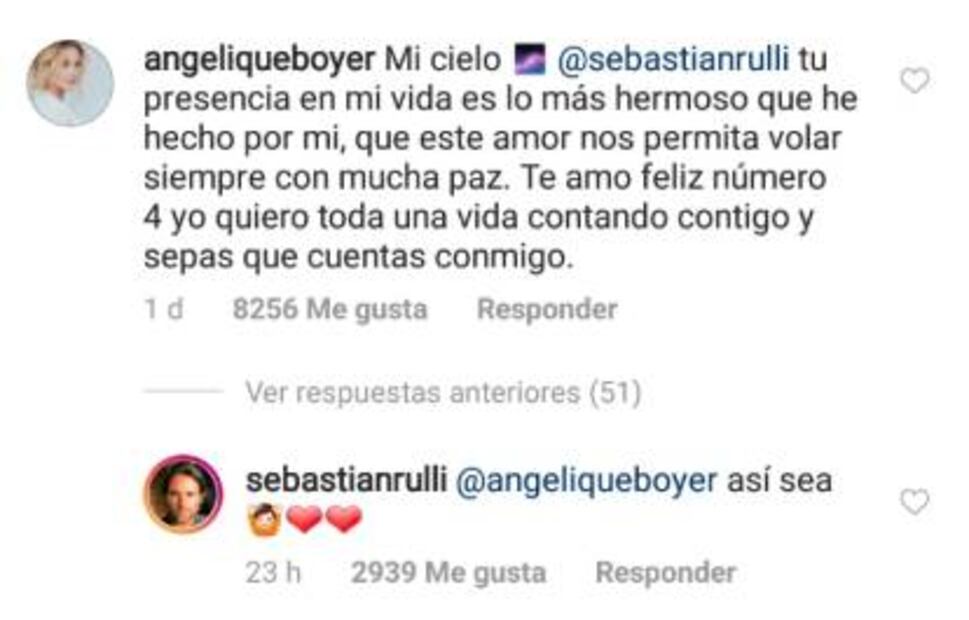 El romántico mensaje de Sebastián Rulli a Angelique Boyer
