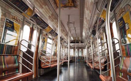 Nueva York convierte un tren del metro en biblioteca