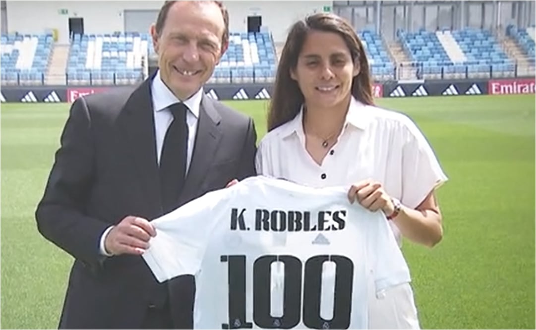FOTO: ESPECIAL - Kenti Robles en el Real Madrid