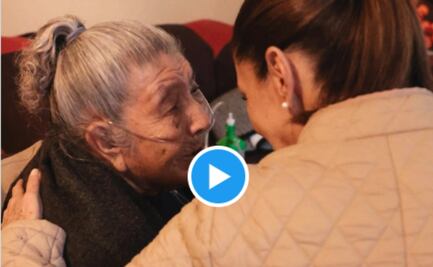 Sheinbaum muestra cómo funciona el programa Salud Casa por Casa; visita a adulta mayor en Hidalgo