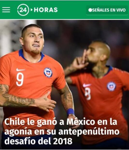 Prensa chilena destaca la victoria de su selección