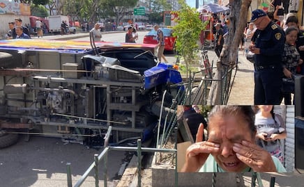 Diosito me ayudó para no estar ahí: comerciante llega tarde y observa accidente vehícular sobre su lugar de trabajo