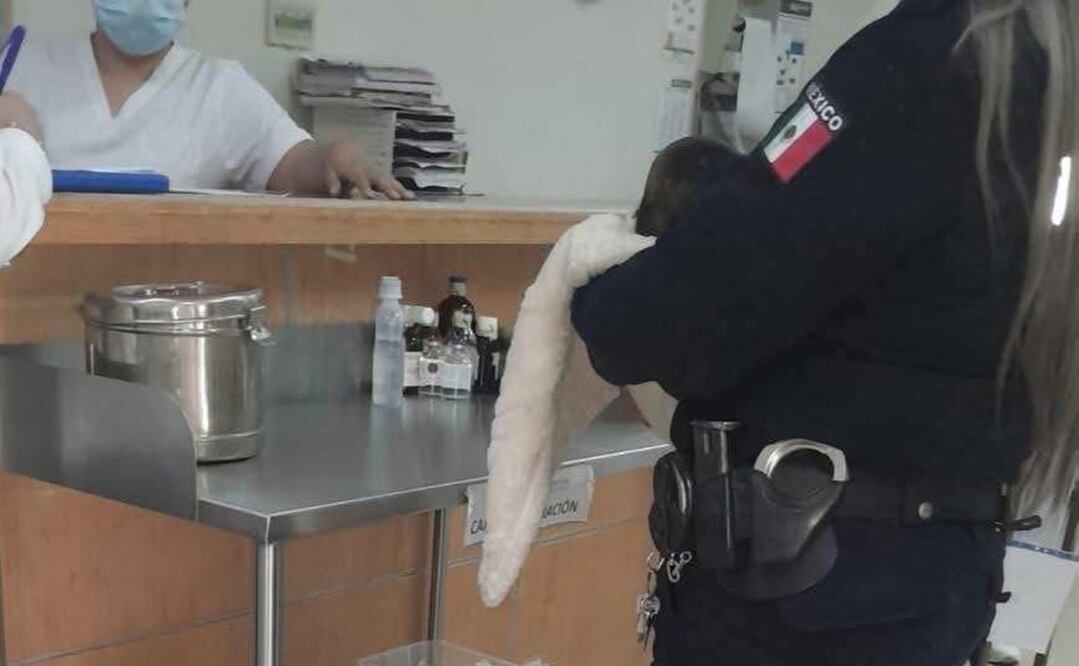 Policías procedieron a resguardar a la menor y la trasladaron de manera inmediata para recibir valoración y atención médica. Foto: Especial