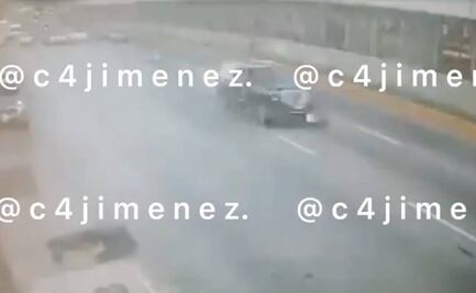 Así embistió la camioneta de empresario a su presunto agresor en inmediaciones del AICM