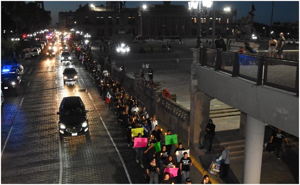 Realizan marcha "fúnebre" por Reforma Judicial en Nuevo León. Foto: Emilio Vázquez / EL UNIVERSAL