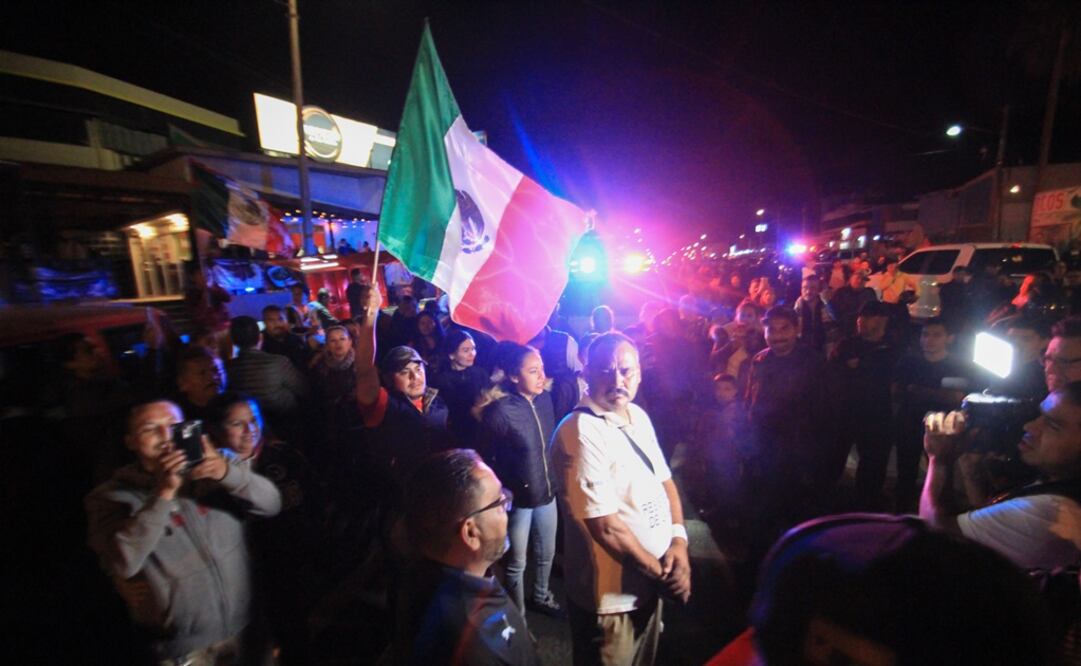 Tensión en Tijuana por caravana de migrantes. Foto: Joebeth Terriquez