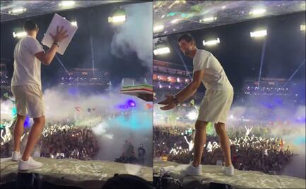 VIDEO: Thibaut Courtois lanzó pasteles al público junto a Steve Aoki