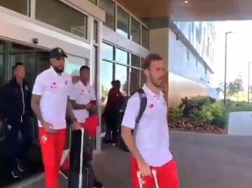 Silenciosa llegada de la Selección de Panamá a la Ciudad de México
