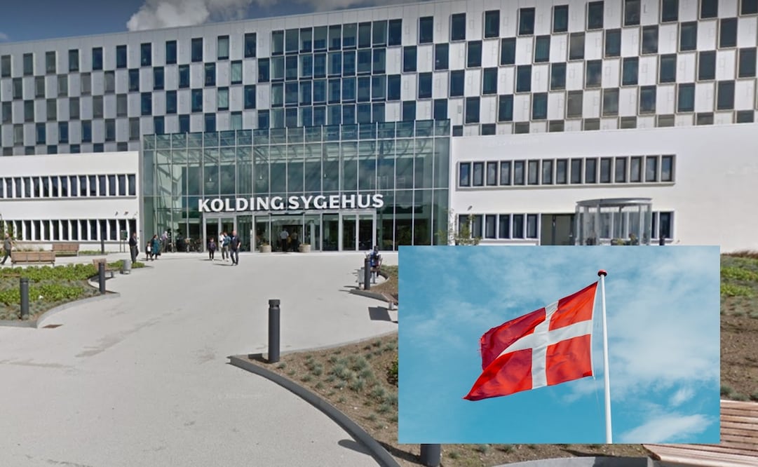 Imagen ilustrativa del Kolding Hospital, en Dinamarca. Foto: Google Maps/ Pixels