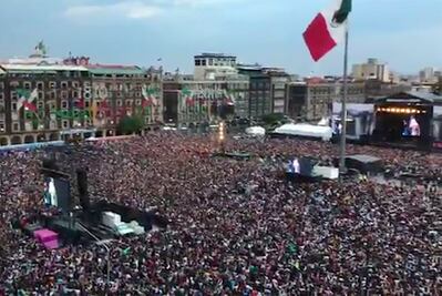 Así el ambiente en el concierto Estamos Unidos