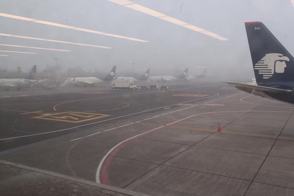 Banco de niebla en el aeripuerto. Foto: Nadya Murillo
