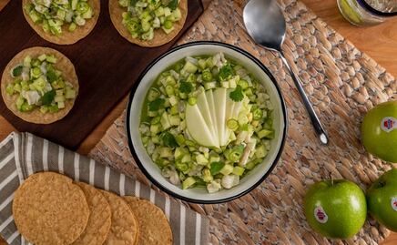 Receta de ceviche de manzana, saludable y fácil de hacer