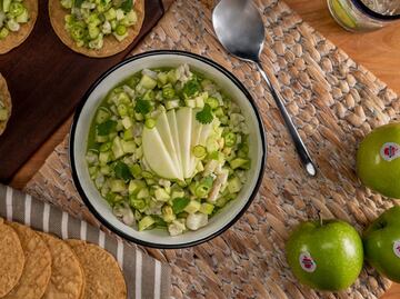 Receta de ceviche de manzana, saludable y fácil de hacer