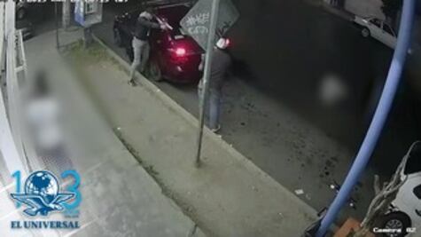 Captan en video cuando balean a una menor durante robo de auto en Ecatepec