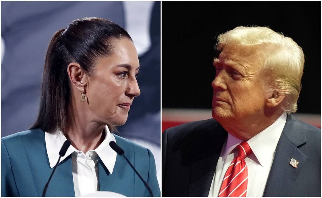 “Tanto Claudia Sheinbaum como Donald Trump no deberían engancharse en pleitos estériles", señaló Marko Cortés. Foto: EFE y AP