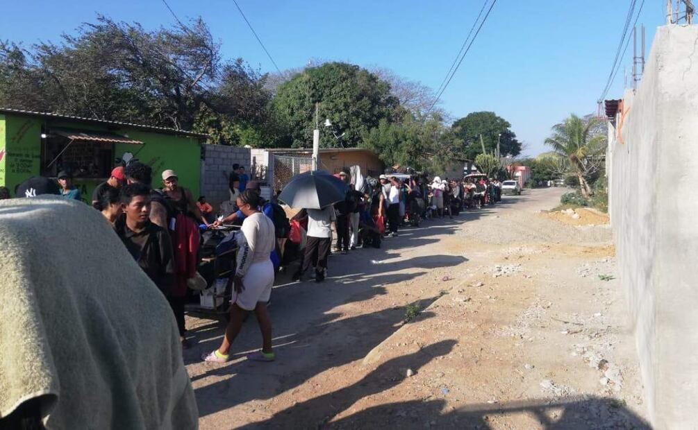 INM traslada a 60 migrantes a la ciudad de Oaxaca (12/02/2025). Foto: Especial