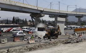 Obras del Trolebús Santa Martha-Chalco provocarán desvíos en la México-Puebla; cierres parciales afectarán carriles centrales