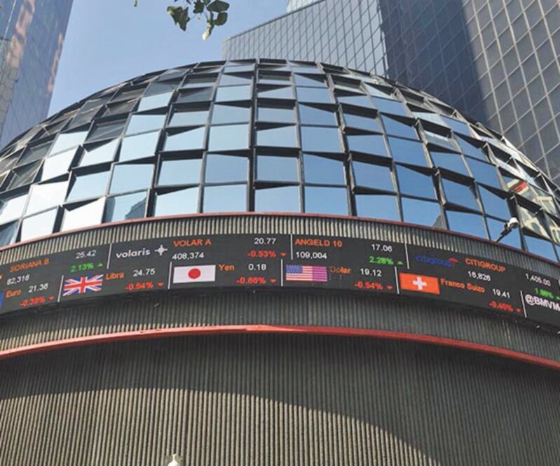El Índice de Precios y Cotizaciones de la BMV culminó este jueves en 44 mil 437 puntos, un repunte de 2.1% con relación al martes. ARCHIVO EL UNIVERSAL
