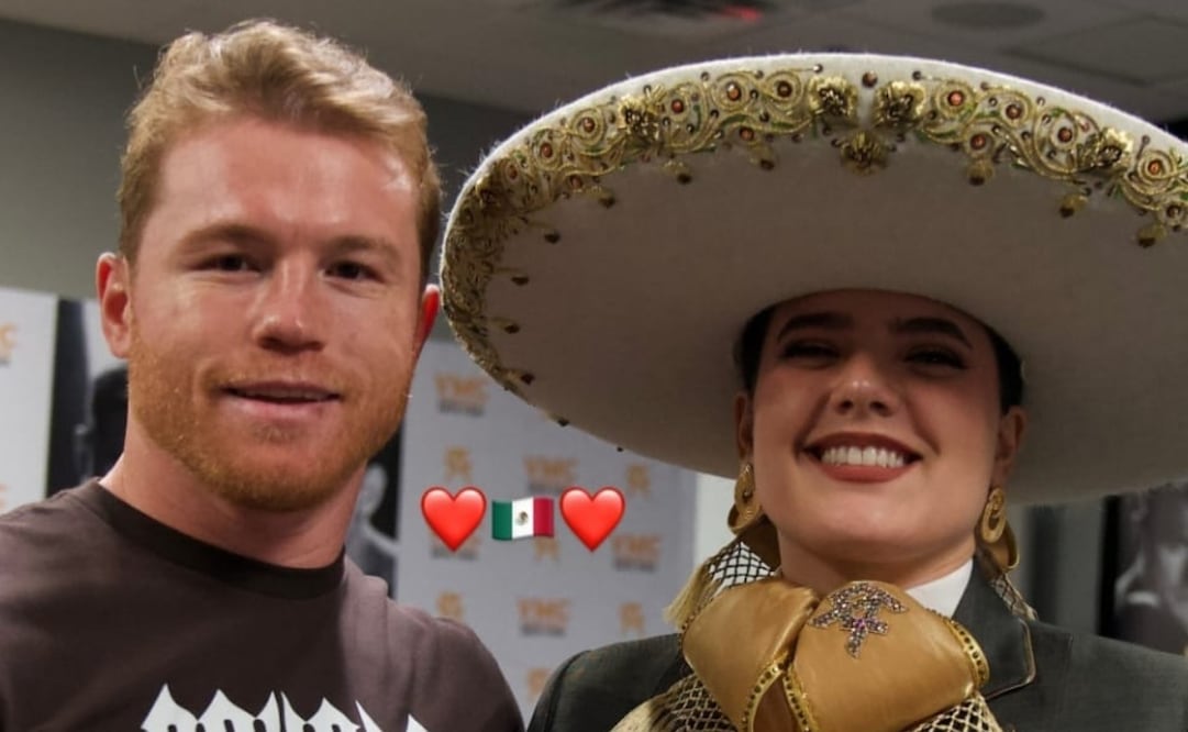 Canelo Álvarez defiende a Camila Fernández tras error en el Himno - Foto: Instagram