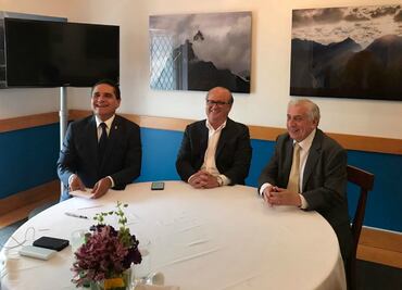 Graco Ramírez, Arturo Núñez y Silvano Aureoles sostienen encuentro en Polanco