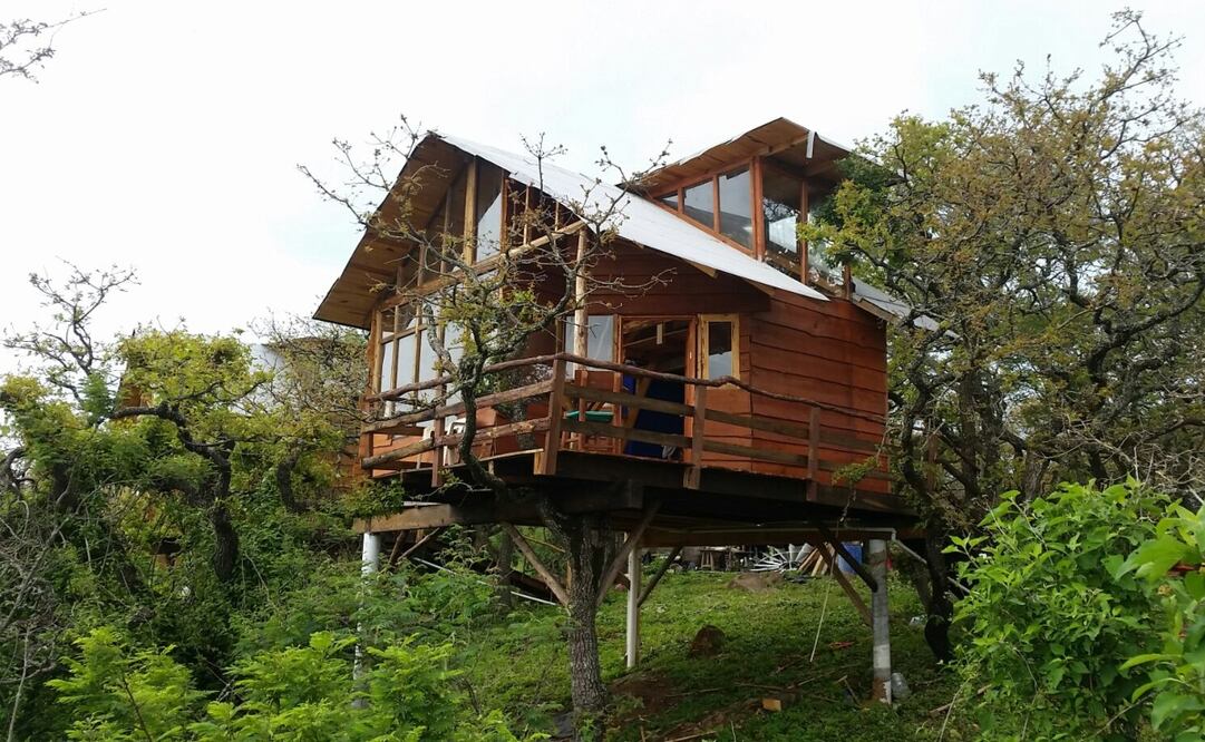 Ecoaldea Monte Mitla Nido Azul, un alojamiento al natural, en Jalisco. Foto: Cortesía Airbnb 