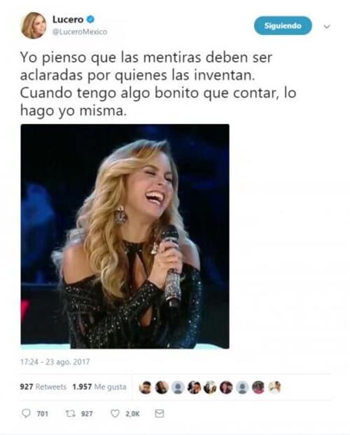 Lucero responde si se casa con Michel Kuri