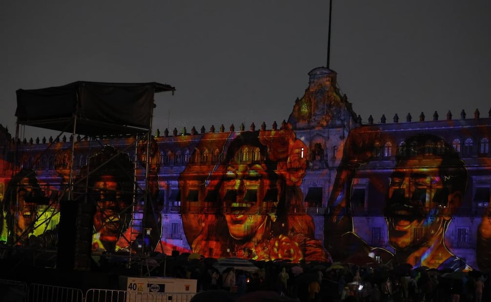 Espectáculo de videomapping "Memoria Luminosa. México Tenochtitlan 700 años" este miércoles 16 de julio de 2025, sin referencias al aborto. Foto: Gabriel Pano/ EL UNIVERSAL