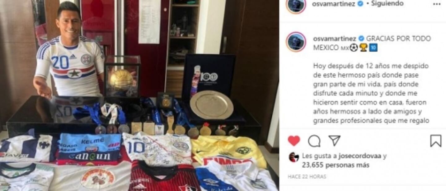 La carta con la que Osvaldo Martínez se despide de México