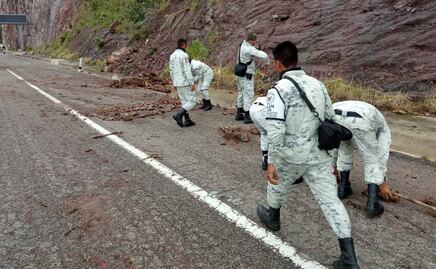 Guardia Nacional extiende apoyo a dos municipios de Sinaloa por paso del huracán "Pamela"