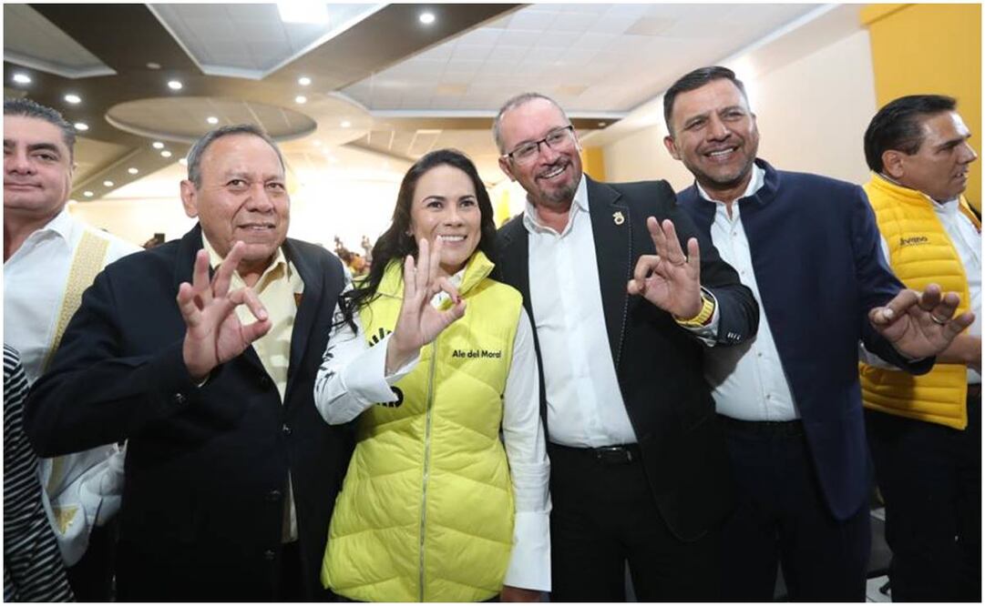 Celebran 34 años del PRD con la candidata Alejandra del Moral. Foto: Jorge Alvarado/ EL UNIVERSAL