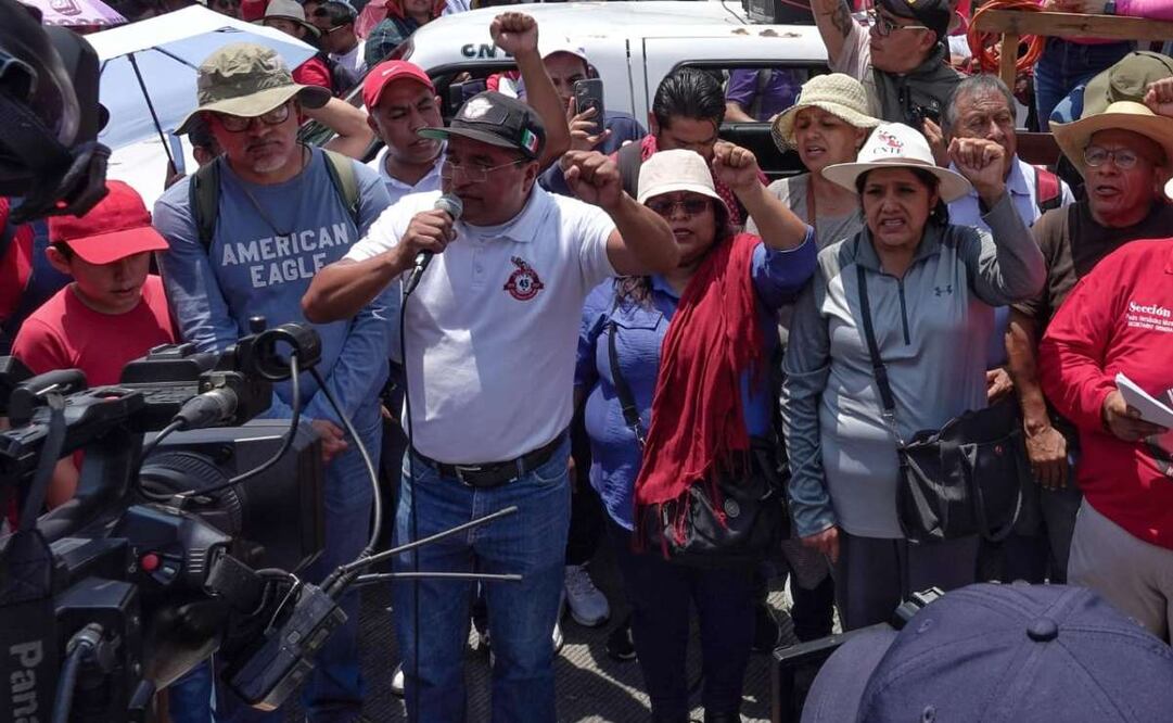 Protestas de la CNTE hoy en Paseo de la Reforma. Foto: Fernanda Rojas/EL UNIVERSAL