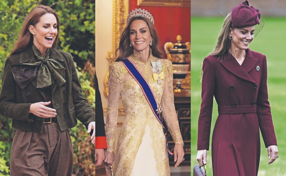 Los looks de Kate Middleton, durante la visita de Donald Trump a Reino Unido, que le dieron la vuelta al mundo. Fotos de AP Y AFP