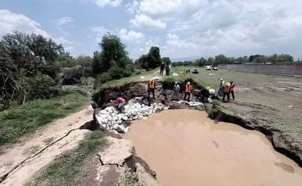 Conagua concluye trabajos de reconstrucción y reforzamiento tras desbordamiento del Río Papalotla en Edomex
