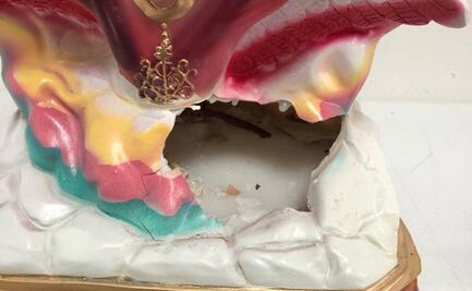 Esconden en figura de la Virgen de Guadalupe 5 kilogramos de crystal