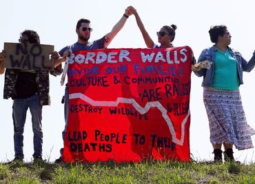 Convocan a protestar contra la declaración de emergencia nacional de Trump