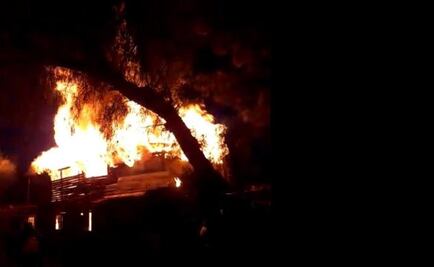 Se registra incendio en zona industrial de Ecatepec