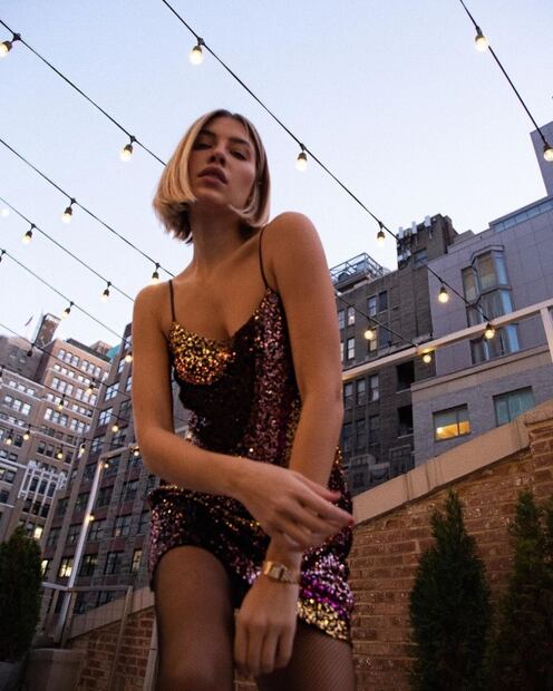 El vestido de Michelle Salas es perfecto para las fiestas y cuesta menos de 600 pesos