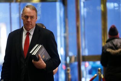 Trump nomina a Ryan Zinke como secretario del Interior: medios